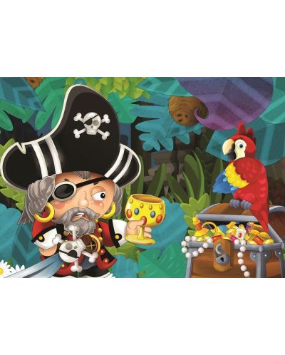 Детски пъзел Art Puzzle 2 х 100 части - Пирати - 2